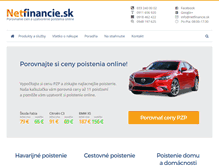 Tablet Screenshot of netfinancie.sk